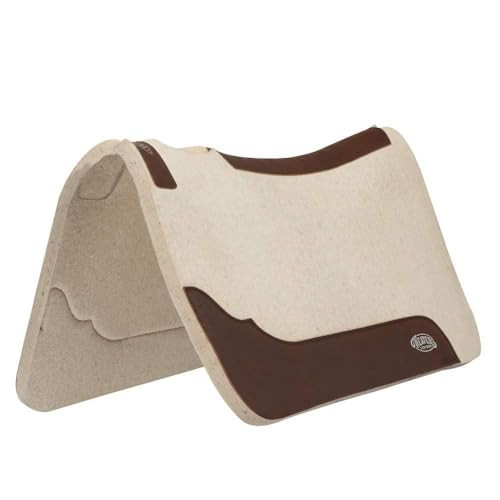 Weaver Equine Contoured Steam Pressd Saddle Pad, Natural | Amazon (US)