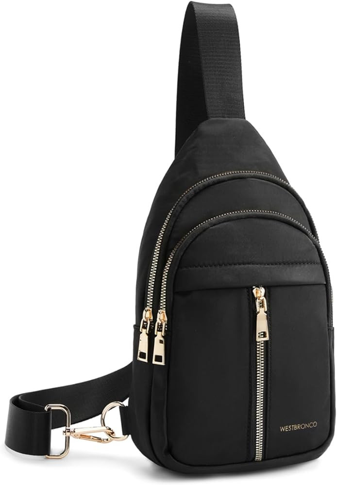 WESTBRONCO Sling Bag for Women Small Nylon Fanny Pack Lightweight Large-capacity Crossbody Bags (... | Amazon (US)