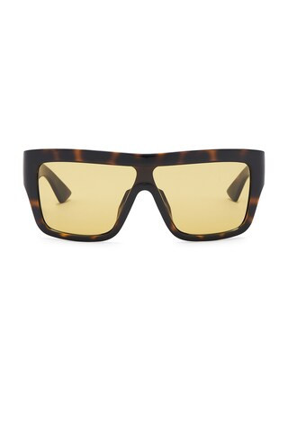 Bottega Veneta Dash Square Sunglasses in Brown | FWRD 
