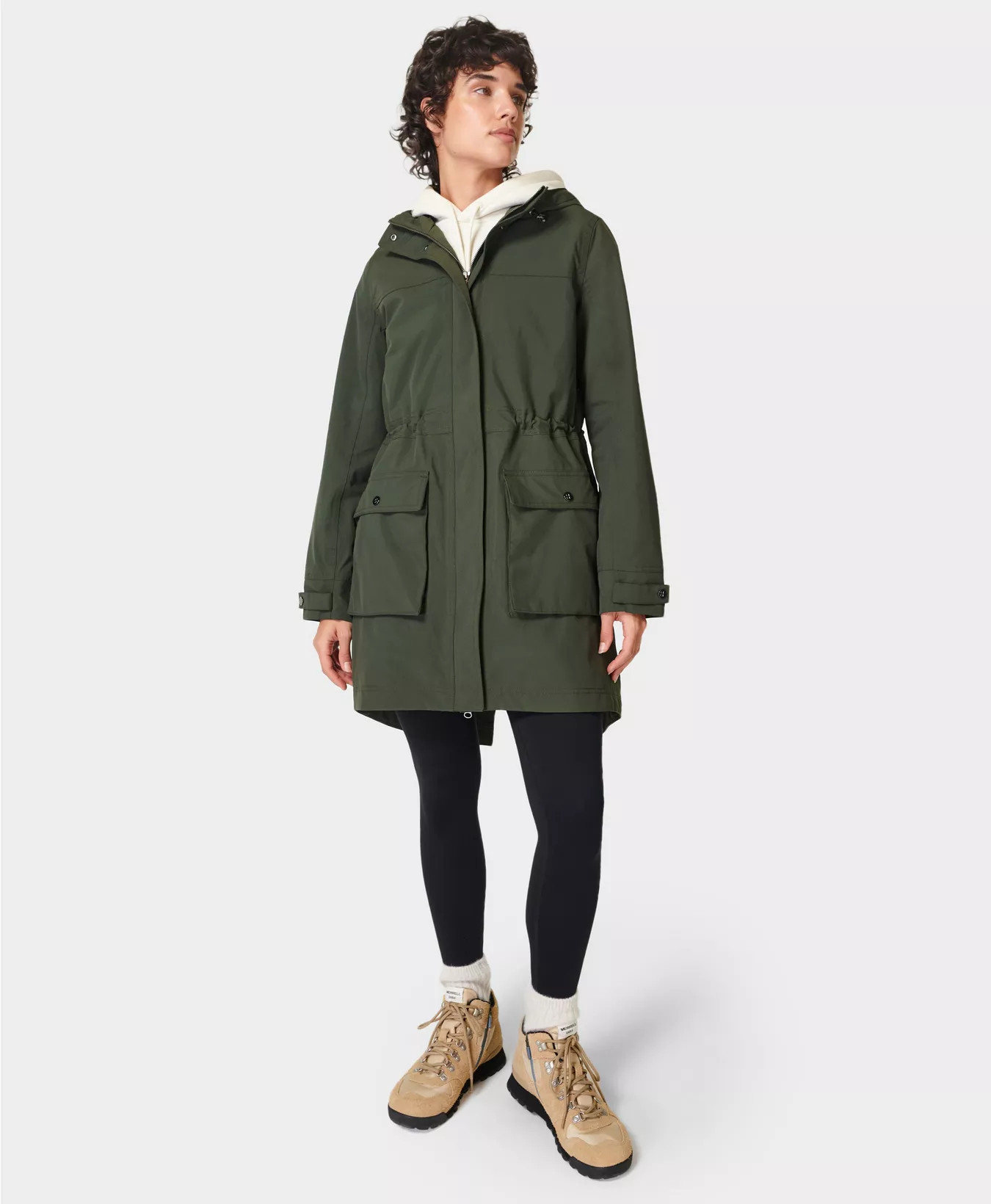 Stride Waterproof Parka - Dark Forest Green | Women's Jackets + Coats | Sweaty Betty | Sweaty Betty UK