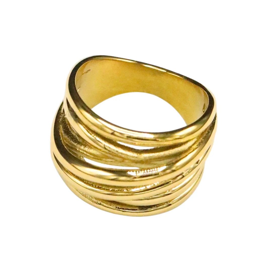 Chaos Ring- Gold - Ahava J | Ahava Jewels