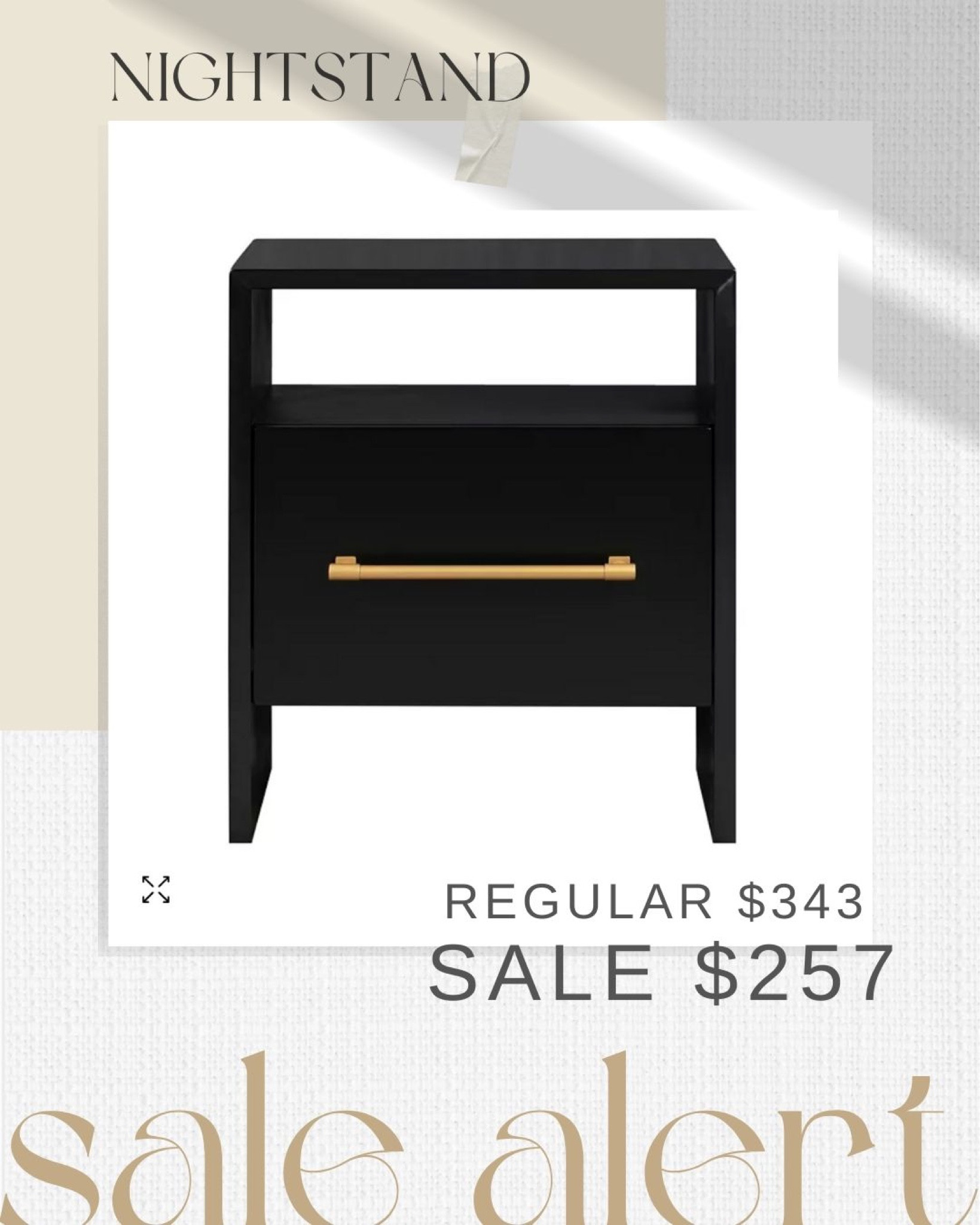 Nightstand on sale ✨

#bedroomnightstand #nightstand #blacknightstand #bedsidetable #blackbedsidetablr

#LTKhome