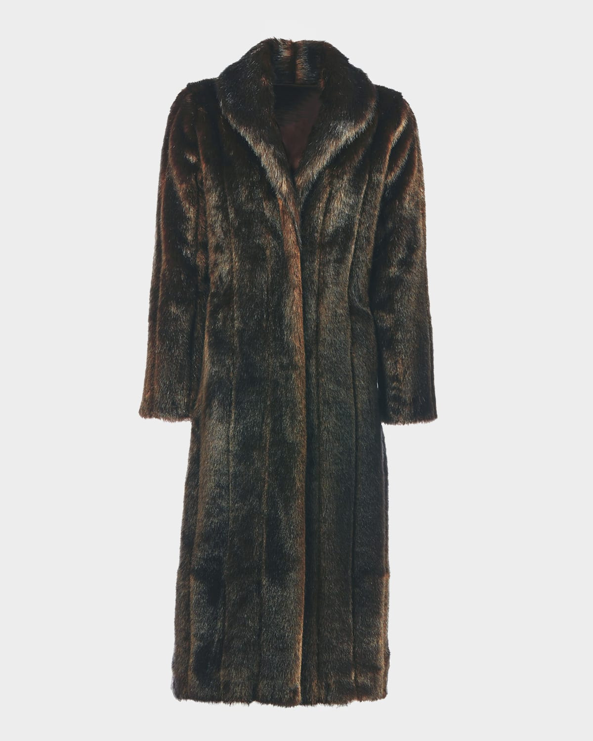 Classic Long Faux Mink Coat | Neiman Marcus
