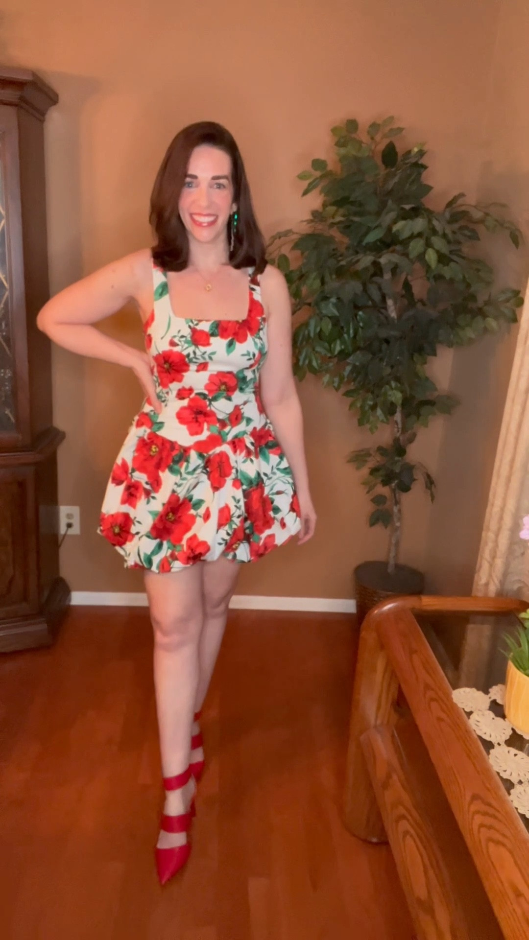 Red and white floral bubble dress (small). Red pumps (8.5). #floraldress #dress #bubbledress #redandwhitedress #dresses #summeroutfit Summer Outfit Bridal Shower Outfit

#LTKStyleTip #LTKSummerEdit #LTKFindsUnder100
