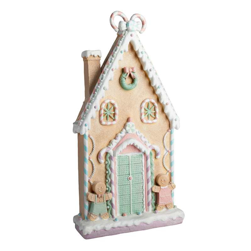 Mrs. Claus' Bakery Green Pastel Door Gingerbread House, 36" | At Home
