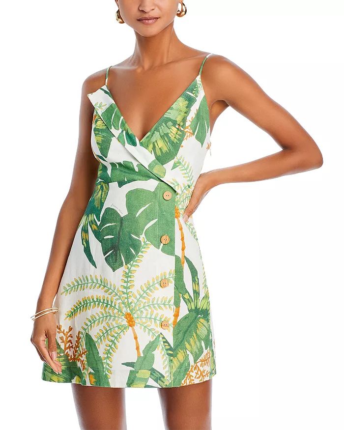Tropical Forest Linen Mini Dress | Bloomingdale's (US)