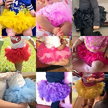 Slowera Baby Girls Fluffy Soft and Smooth Tutu Skirt with Diaper Cover | Amazon (US)