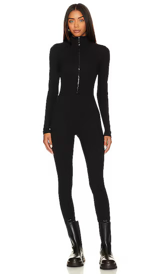 Lodge Onesie in Winter Rib Black | Revolve Clothing (Global)