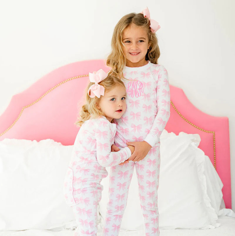 Pink Bow Pajamas | Classic Whimsy