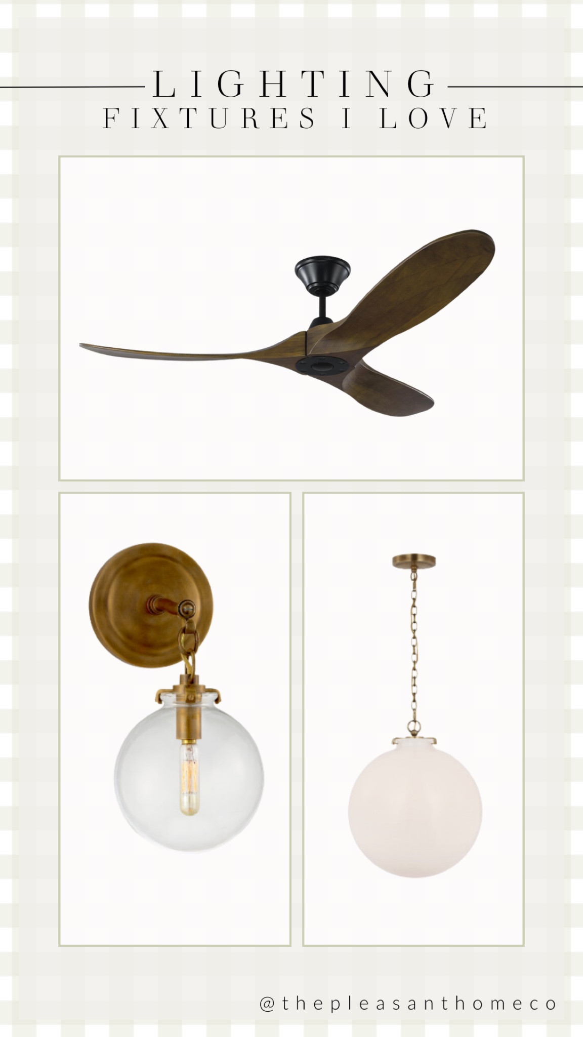 Kitchen lighting selections. Visual comfort lighting. Walnut fan, globe pendants, globe sconce lights. Dream kitchen lighting package. 

#LTKHome #LTKMostLoved #LTKSaleAlert

#LTKHome #LTKSaleAlert #LTKStyleTip