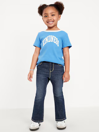 Wow High-Waisted Flare-Leg Pull-On Jeans for Toddler Girls | Old Navy (US)