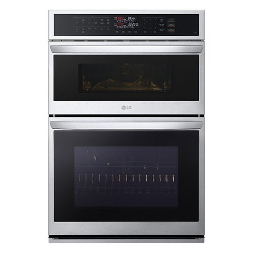 LG - 30"" Built-In Electric Convection Smart Combination Wall Oven with Microwave and Air Fry - Stainless Steel | Best Buy U.S.