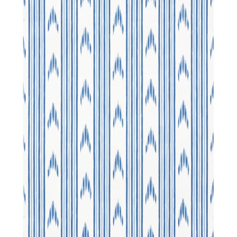 Schumacher x Mark D. Sikes Santa Barbara Ikat Wallpaper | Wayfair North America
