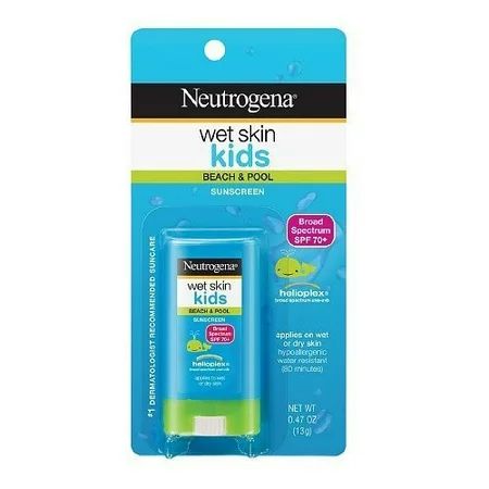Neutrogena Wet Skin Kids Sunscreen Stick SPF 70 0.47 oz | Walmart (US)