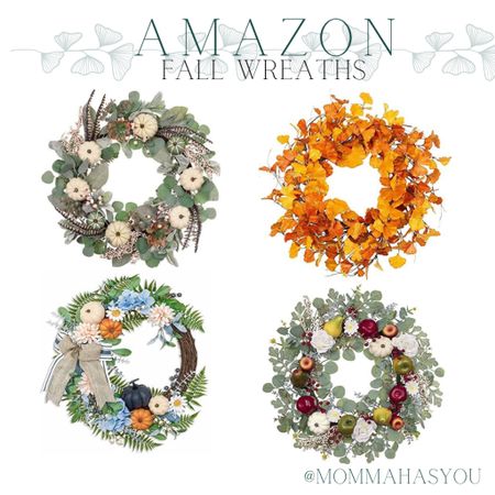 Amazon fall wreaths / front door decor / ready for fall / blue wreath / wreath bows / under $50 / affordable designs / home decorations 

#LTKSeasonal #LTKhome #LTKunder50