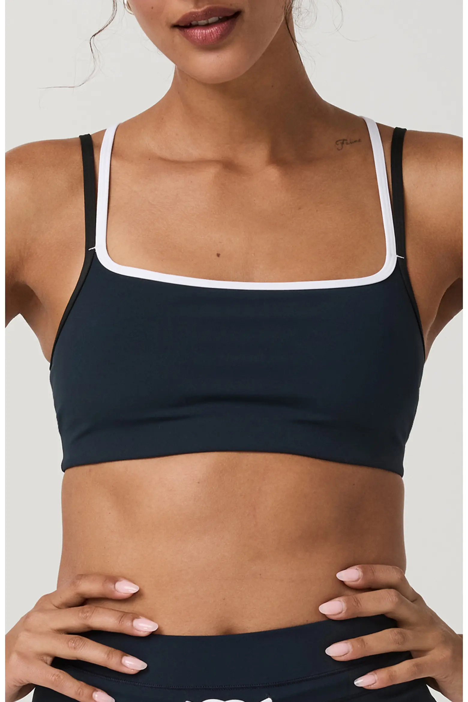 Daily Layered Square Neck Sports Bra (Women) | Nordstrom | Nordstrom
