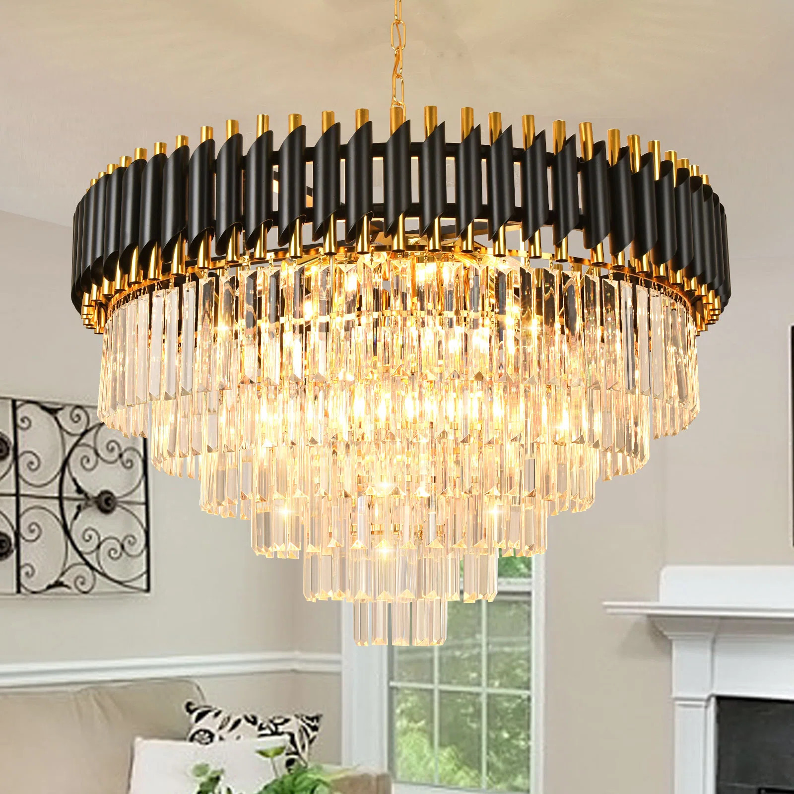 Melar 17 - Light Dimmable Tiered Chandelier | Wayfair North America