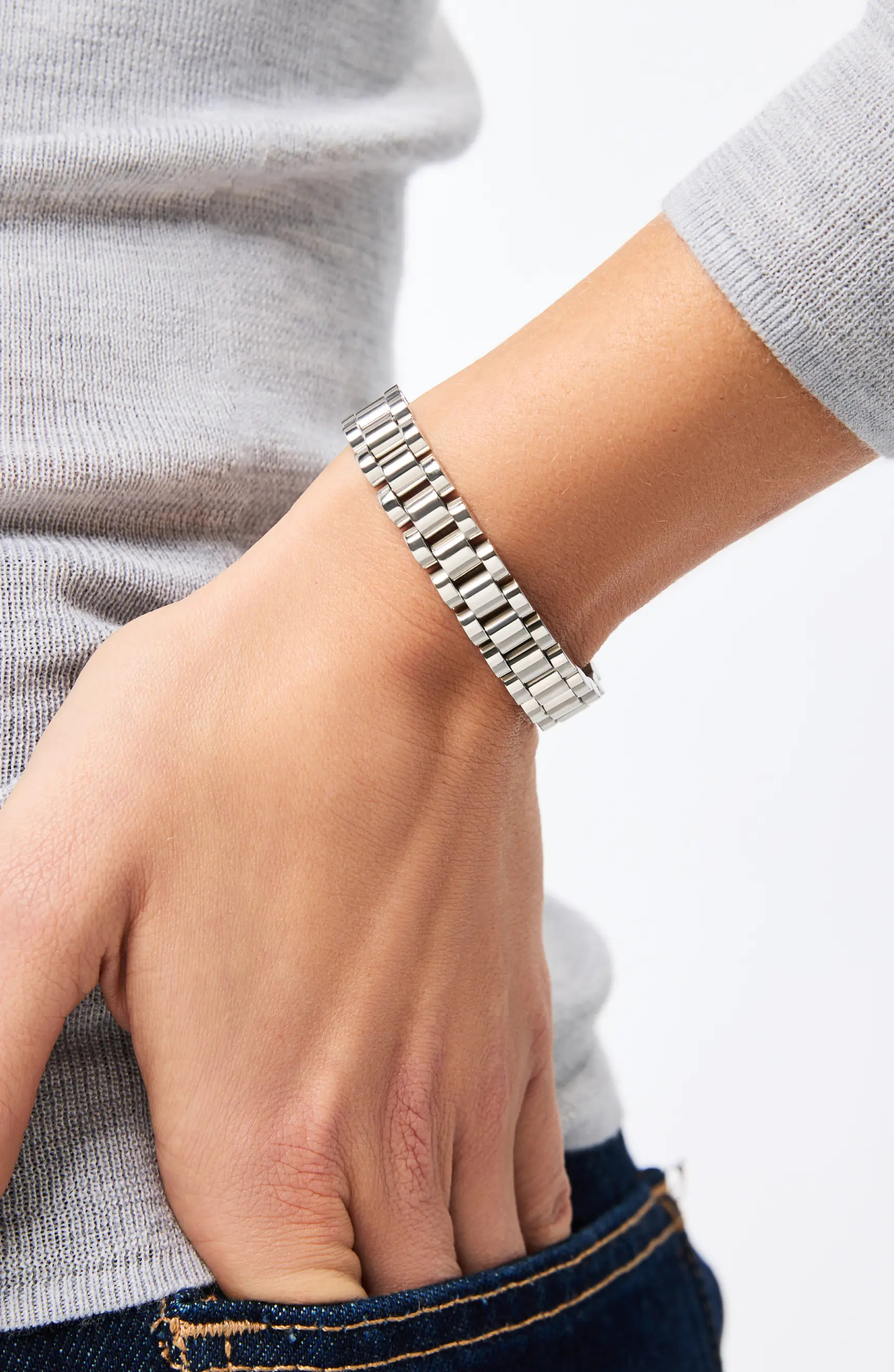 Watch Strap Bracelet - Ora Silver | Nordstrom