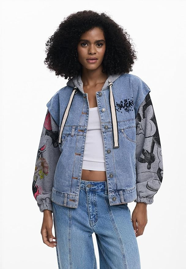 Desigual Women's Mickey Mouse™ Denim Jacket | Amazon (US)