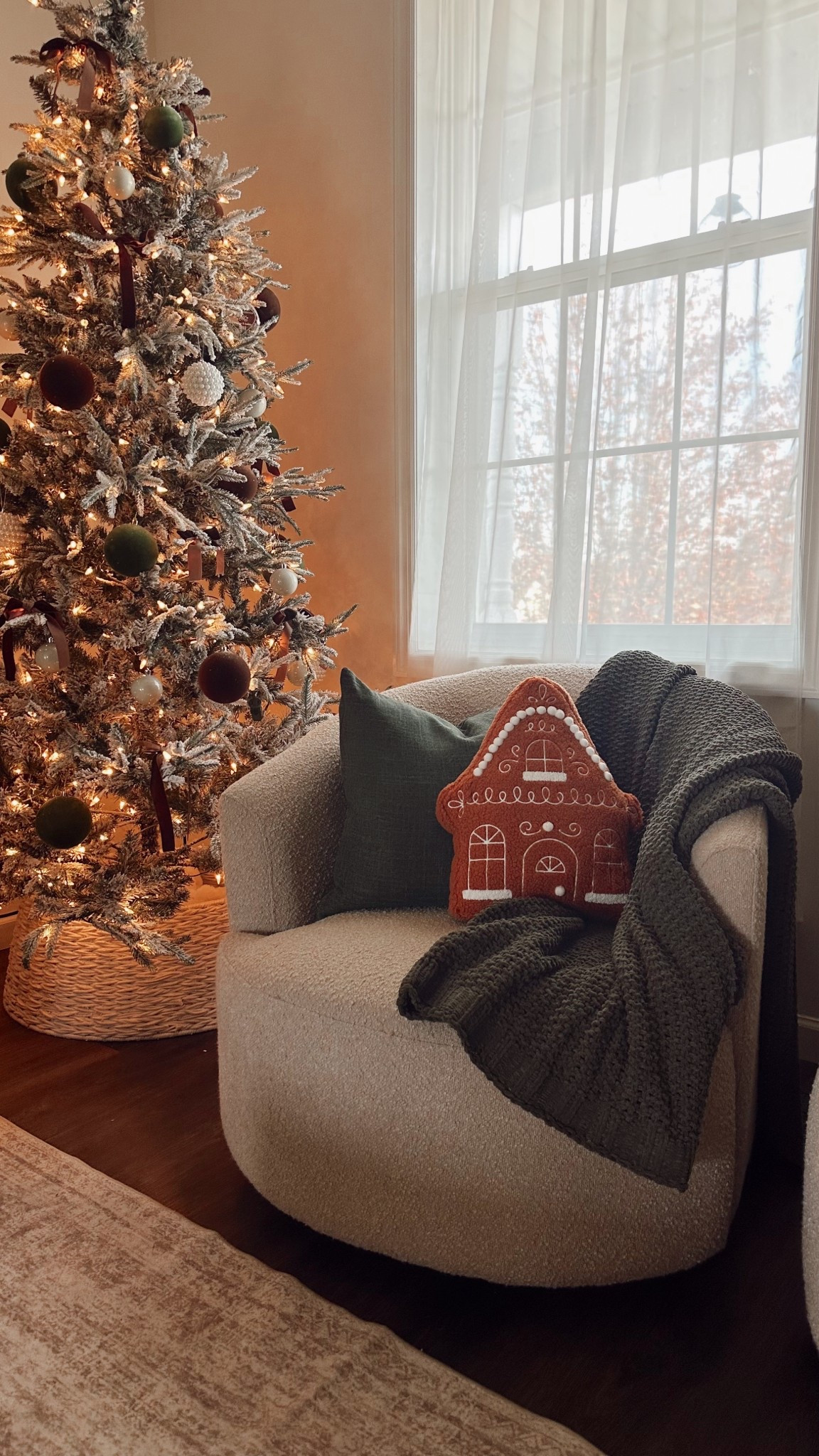 Cozy, neutral holiday styling with my favorite boucle swivel chair + warm layered textures. Linking everything I used to create this calm Christmas corner

#LTKHoliday #LTKHome #LTKSeasonal