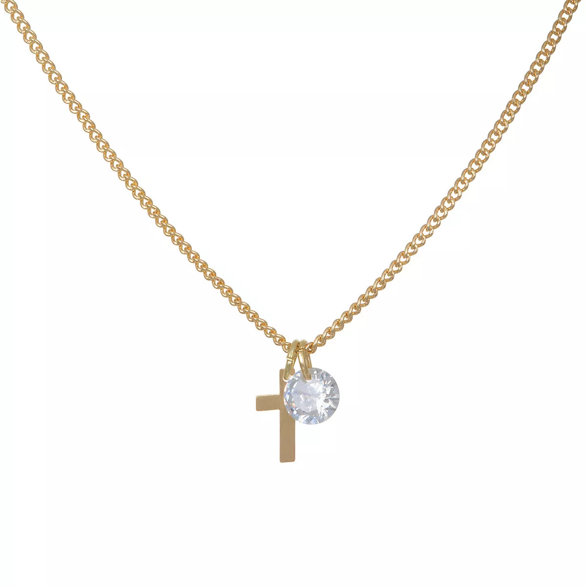 LC Lauren Conrad Short Cross Pendant Necklace | Kohl's