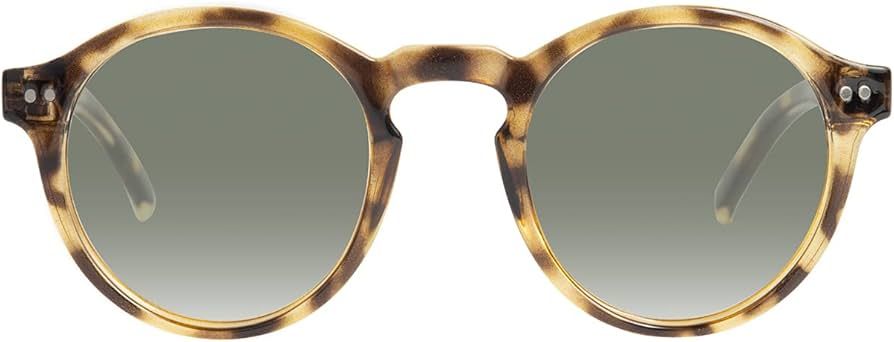 Kolo Harrison Premium Italian Sunglasses, Classic Round Style, Light Tortoise | Amazon (US)