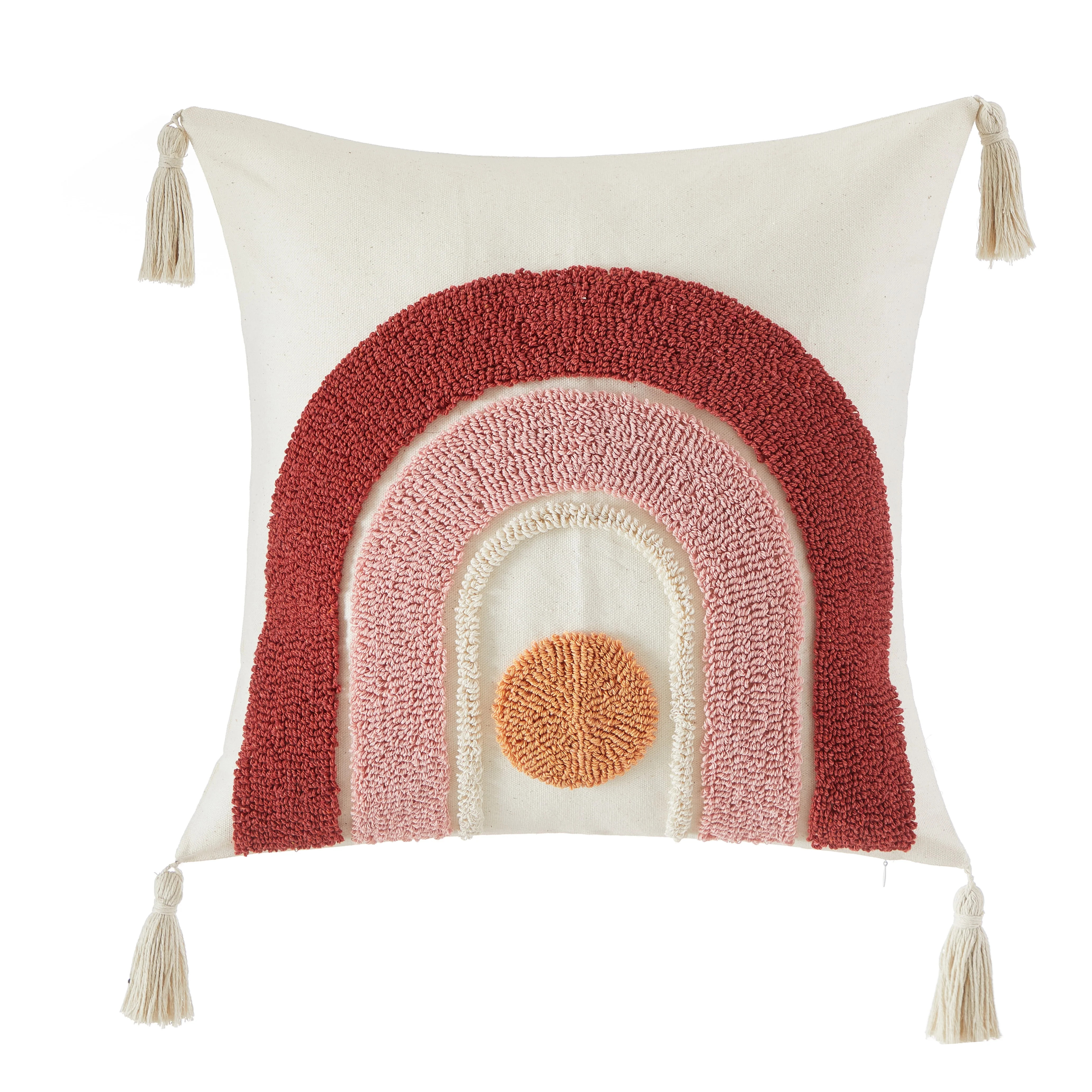 Stylehouse 18"x18" Rainbow Pillow | Walmart (US)