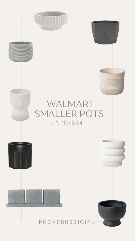 Walmart small planters/pots

#LTKhome #LTKstyletip #LTKSeasonal