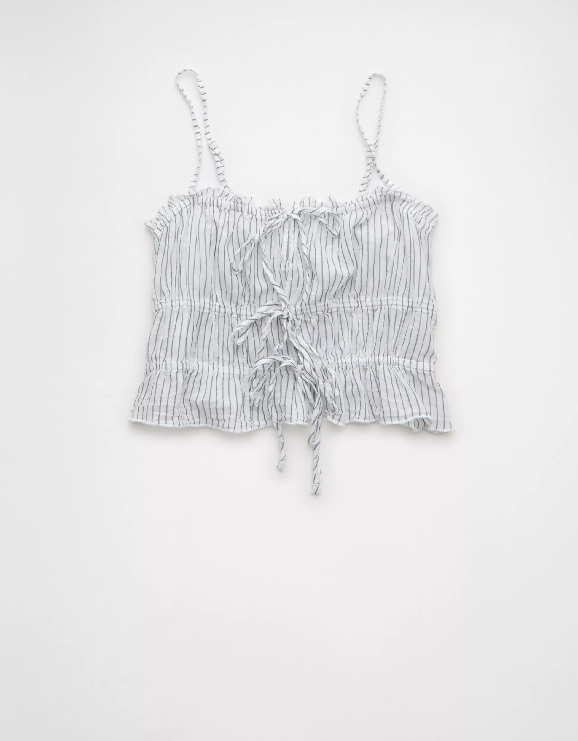 AE Tiered Ruched Tank Top | American Eagle Outfitters (US & CA)