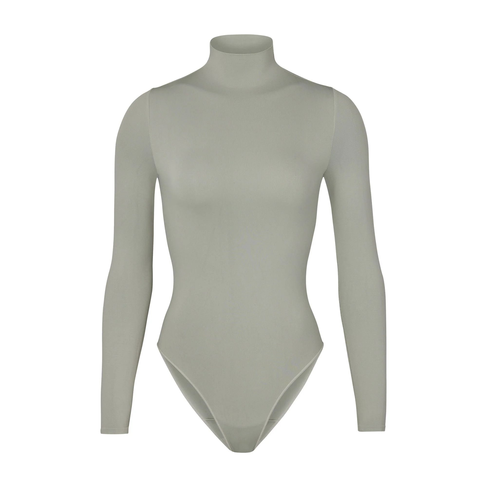 ESSENTIAL MOCK NECK LONG SLEEVE BODYSUIT | SKIMS (US)