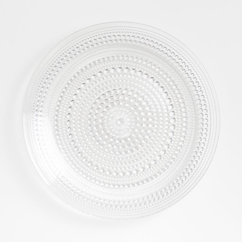 Alma Clear Dinner Plates, Set of 4 | Crate & Barrel | Crate & Barrel