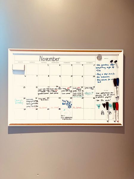 Love this dry erase calendar board! Such a great, affordable option from Target. So helpful to keep ourselves organized at home or work. Home organization, home decor. 

#ltkunder50 #homedecor #homeorganization #ltkwork #work #workorganization #dryeraseboard #dryerasecalendar 

#LTKunder100 #LTKhome #LTKCyberweek