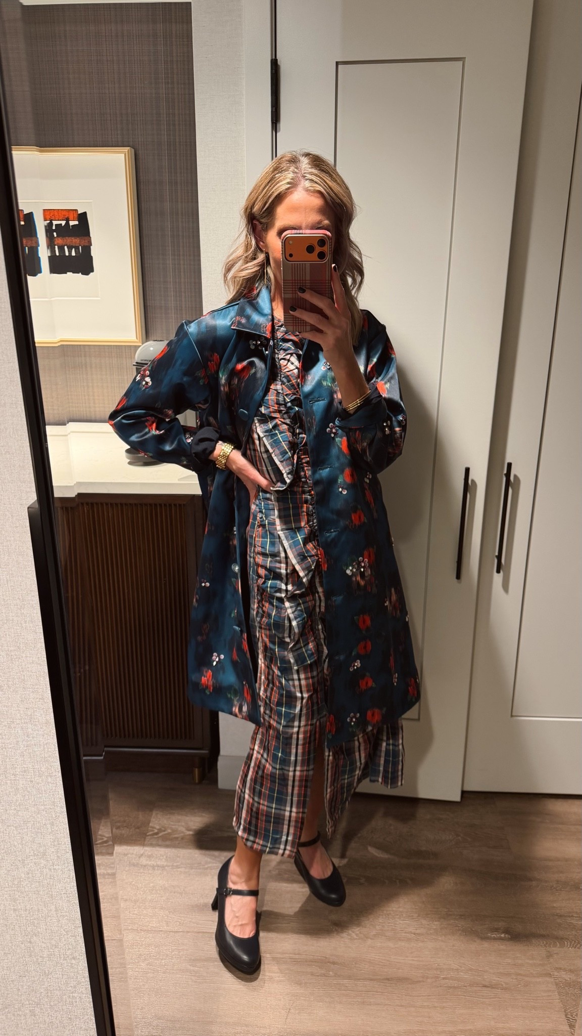 Dinner tonight is all Walmart. Size XS dress and jacket