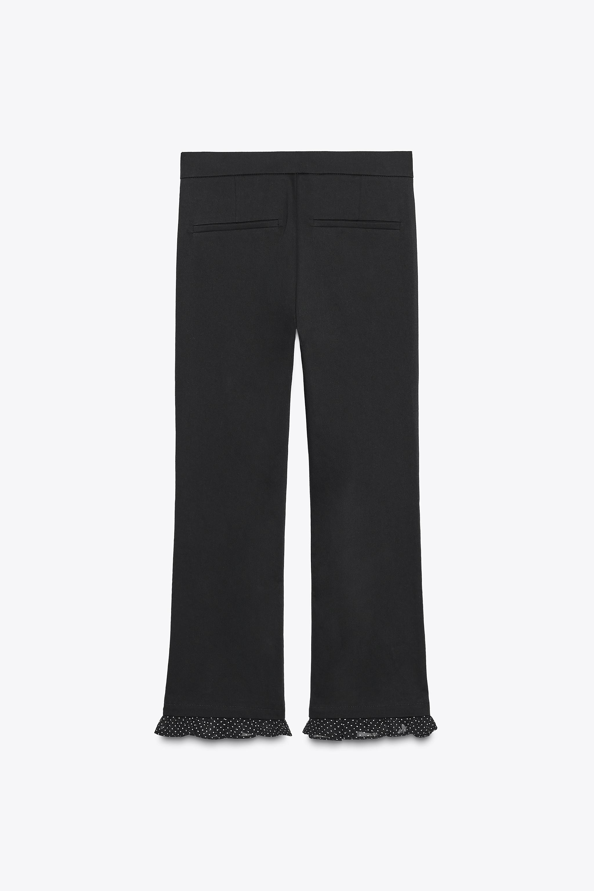 RUFFLED MINI FLARE PANTS | Zara US