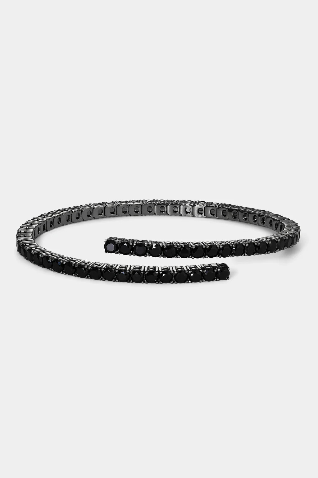 PERFECT TENNIS BLACK 3MM WRAP BRACELET | NADRI