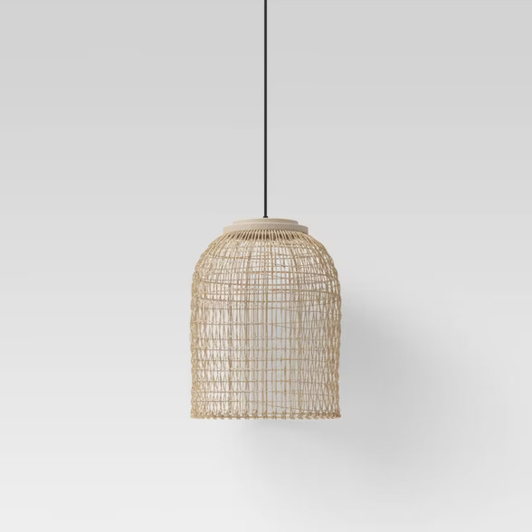 18" LED Solar Pendant Outdoor Ceiling Lights Natural - Opalhouse™ | Target