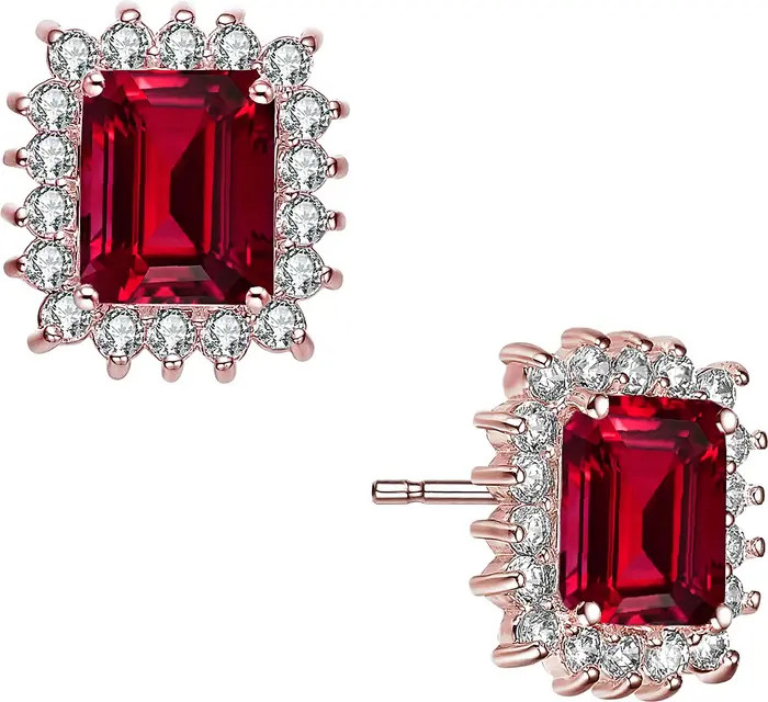 Genevive Cubic Zirconia Stud Earrings | Nordstrom | Nordstrom