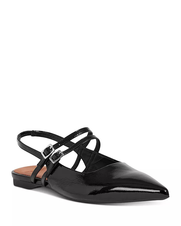 Women's Hermine Pointed Toe Double Strap Flats | Bloomingdale's (US)