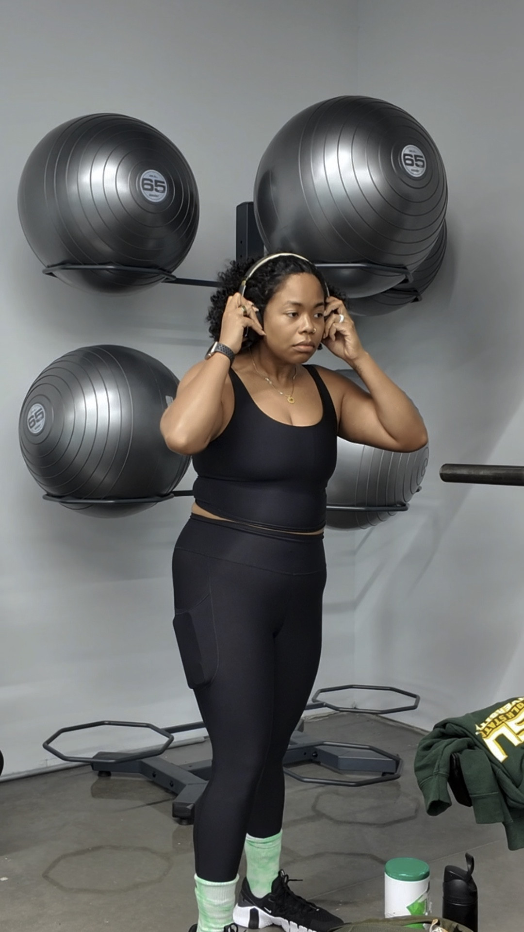 What I wore today at the gym  Can’t go wrong with an all black set. 

#LTKFitness