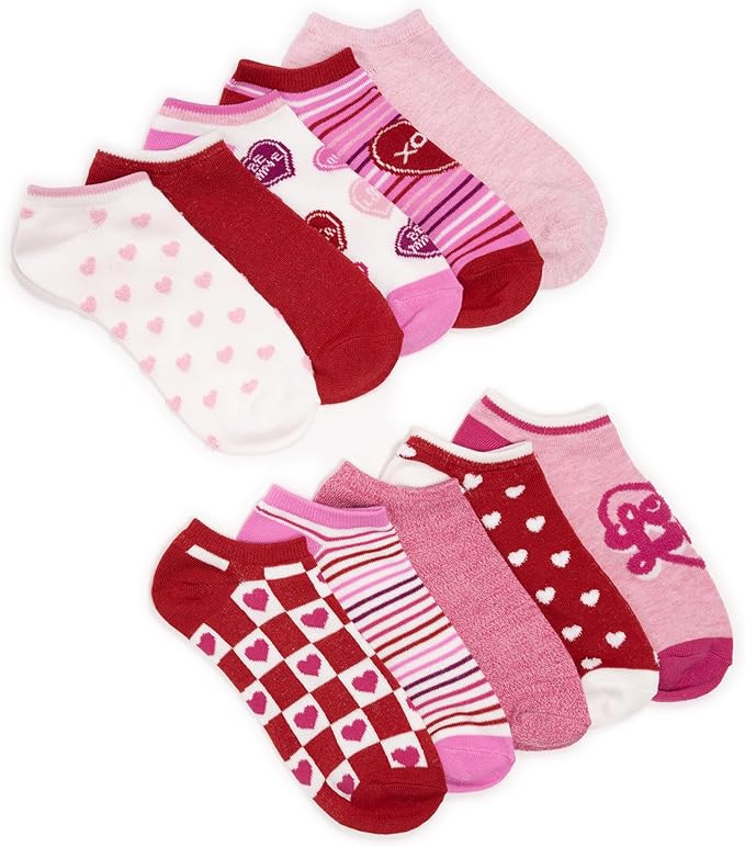 MUK LUKS Women's Set of 12 Valentine's Day Socks | Amazon (US)