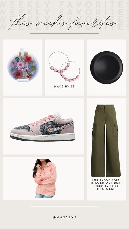 This week’s favorites!! We sold out the black pair of cargo pants but there’s still some available in green! 

Walmart fashion, Etsy finds, pink lily spring, trending fashion, Etsy earrings, Target home 

#LTKkids #LTKstyletip #LTKshoecrush