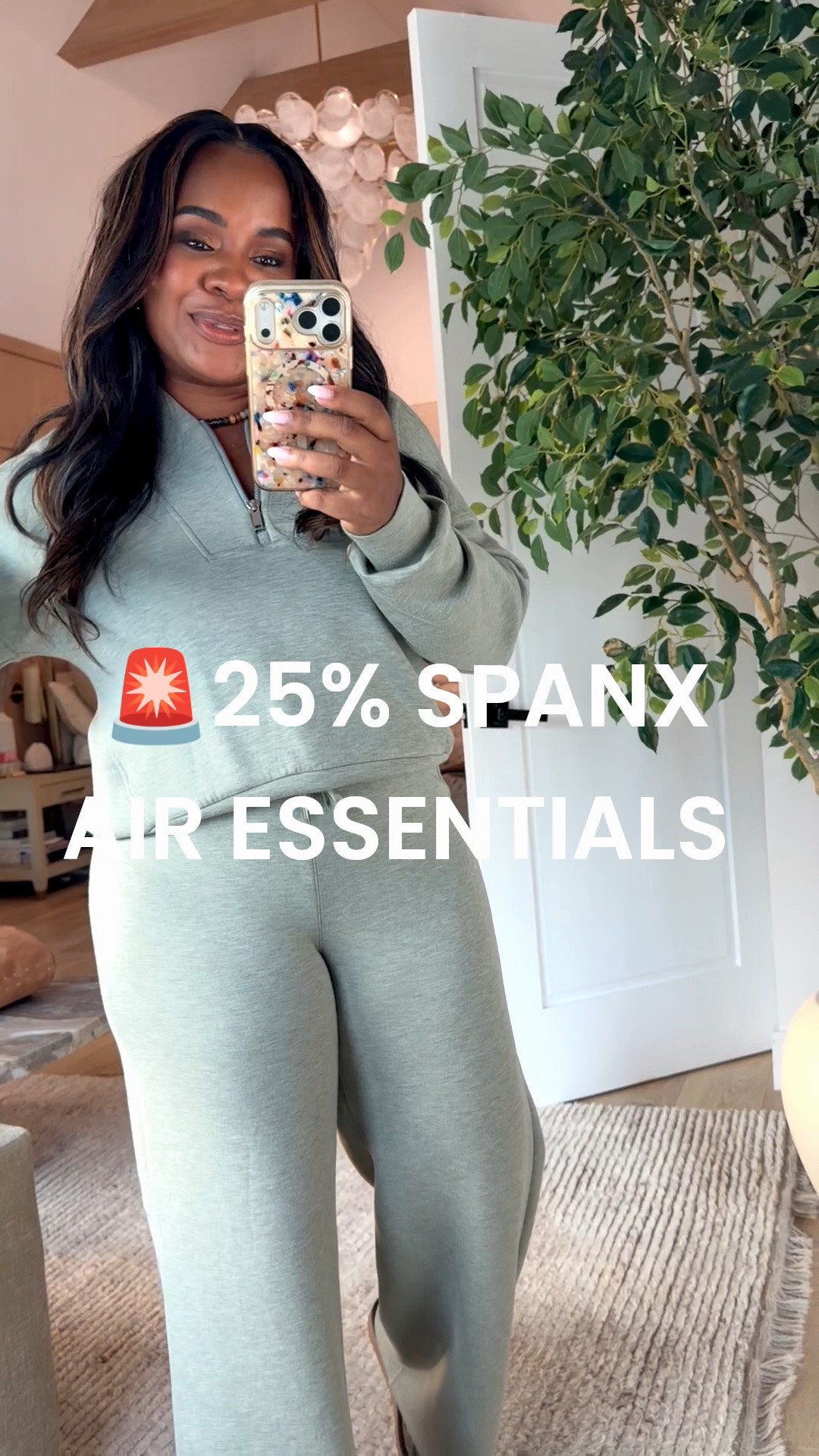 Spanx air essentials 25% off right now! AE25 code. I’m in a medium and regular

#LTKMidsize #LTKOver40 #LTKSaleAlert