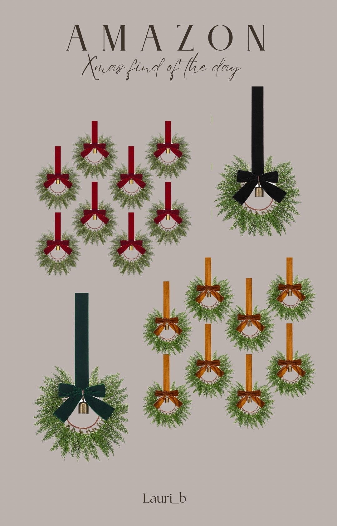 8 Pcs Christmas Mini Wreath🎅🏼🦌✨

#LTKSeasonal #LTKSaleAlert #LTKHome