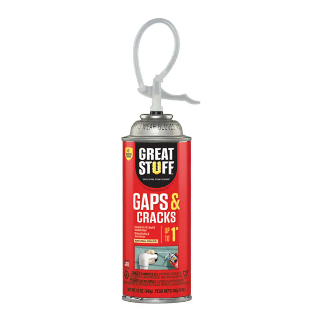 GREAT STUFF Gaps and Cracks 12-oz Straw Indoor/Outdoor Spray Foam Insulation Canister one_size | 227112 | Lowe's