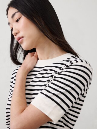 Striped Forever Sweater T-Shirt | Banana Republic Factory