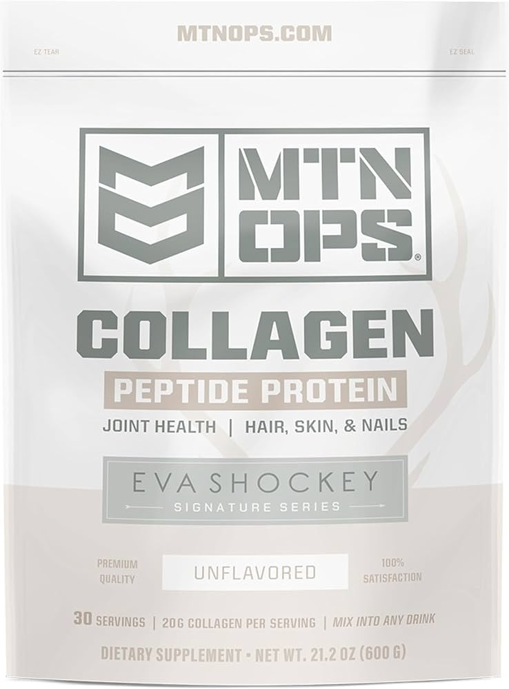 MTN OPS Collagen Peptide Protein Powder by Eva Shockey's Signature Series, 20g Unflavored Bovine ... | Amazon (US)