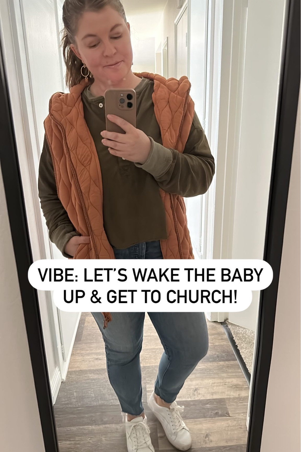 Got this Free People quilted vest for my bday - so cozy and unexpectedly soft. Has a hood which is nice for cool weather walks. Wearing Size L in Peruvian Walnut. 
#freepeople #fpmovement #vest #puffyvest #winterclothes #postpartumstyle #momstyle

#LTKcurves #LTKstyletip #LTKFind