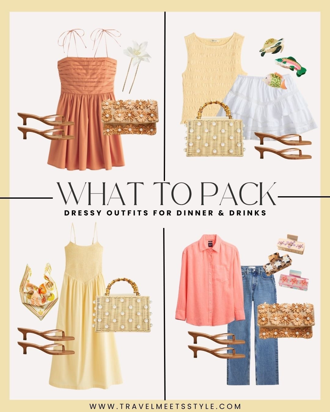 What to wear in Florida for dinner & drinks | Florida packing list | what to pack for Florida | dinner outfits | date night outfits 

#LTKStyleTip #LTKTravel