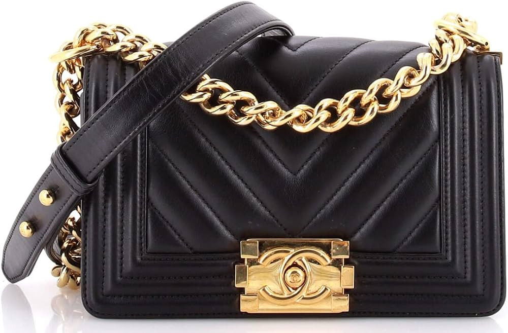 Amazon.com: Chanel, Pre-Loved Boy Flap Bag Small, Black : Amazon Luxury | Amazon (US)
