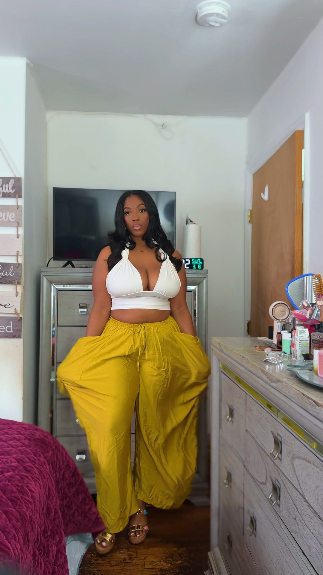 Vacation/ Summer outfit 
@shein 
Top Large 
Pants 0XL (12)

#LTKootd #LTKPlusSize #LTKTravel